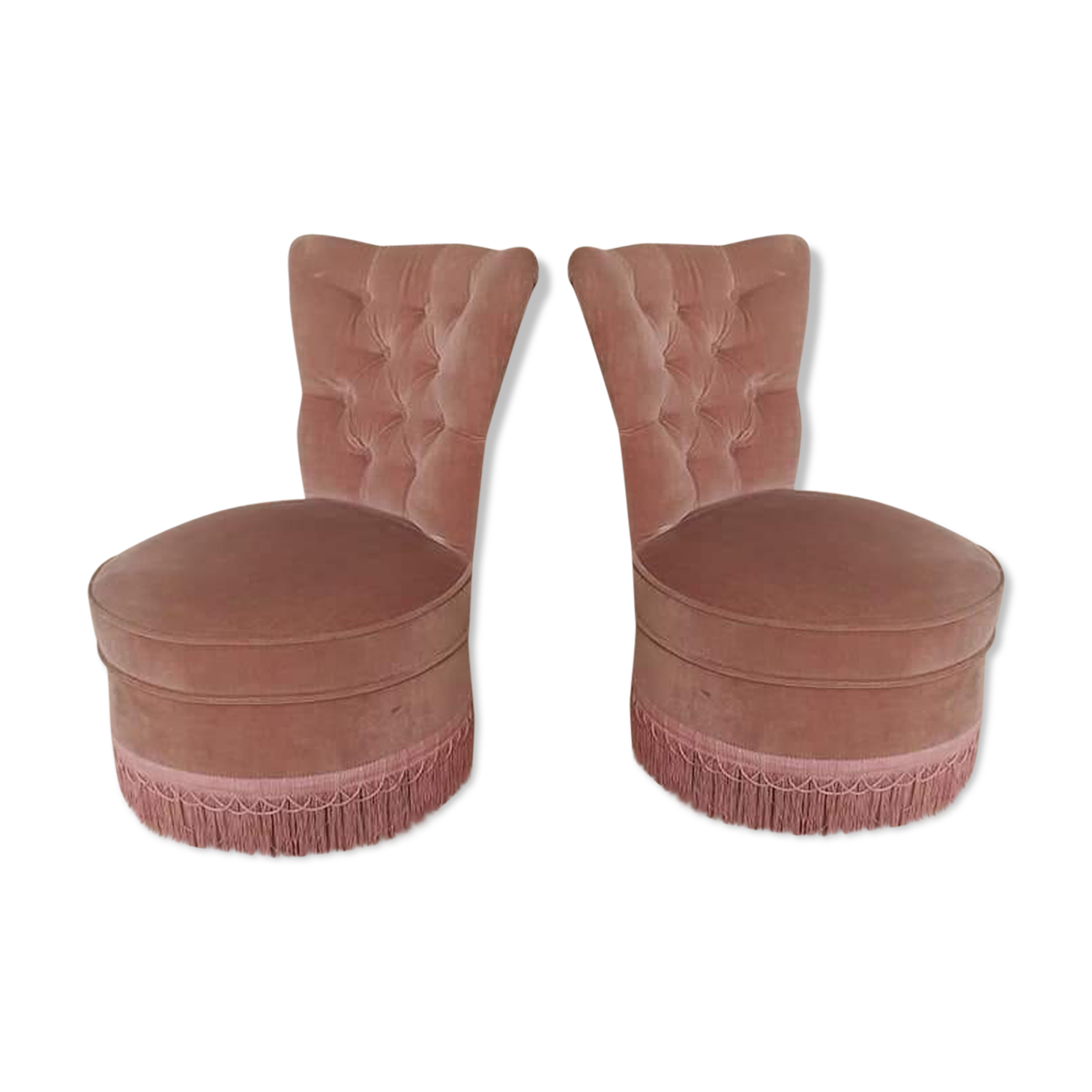 Pair of pale pink chairs