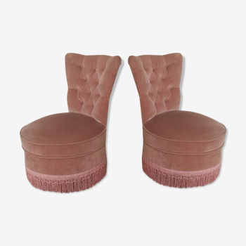 Pair of pale pink chairs
