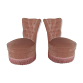 Pair of pale pink chairs