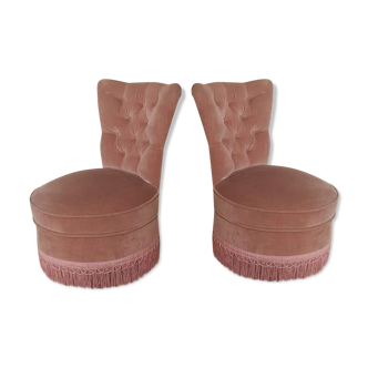 Pair of pale pink chairs