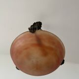 Art Deco pendant light in marbled glass