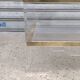 1970s plexiglass coffee table