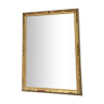 Miroir ancien doré à la feuille d’or 185cm/134cm, glace au mercure, parquet au dos