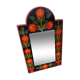Bohemian mirror in painted wood