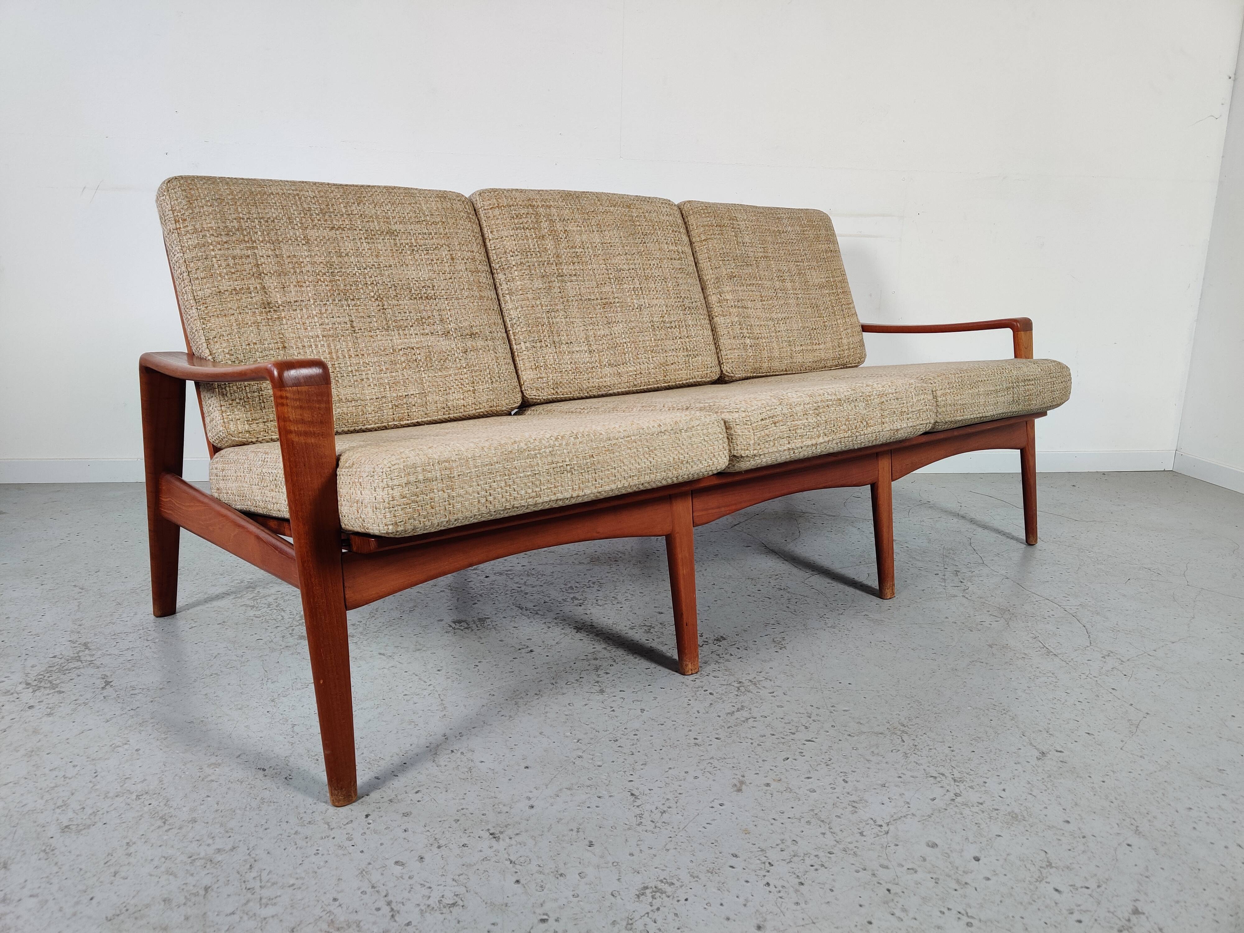 Scandinavian teak sofa by Arne Wahl Iversen for Komfort, Denmark 60s/70s