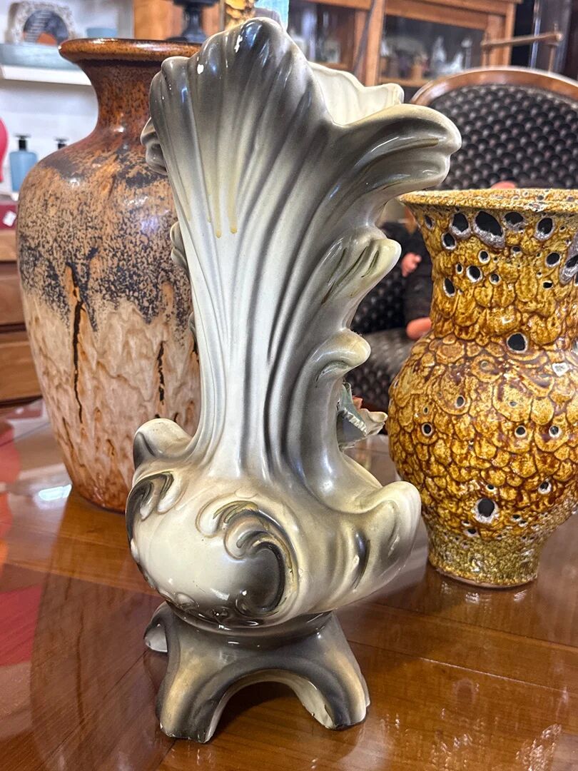 Vase – Capodimonte – Ornaments – Grey pink slipware