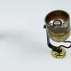 Pair of Vintage Gold-Toned Tube-Style Wall Spotlights With Patina