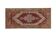 Vintage Red and Pink Turkish Oushak Rug - Kitchen Rug 3'5" X 7'4"