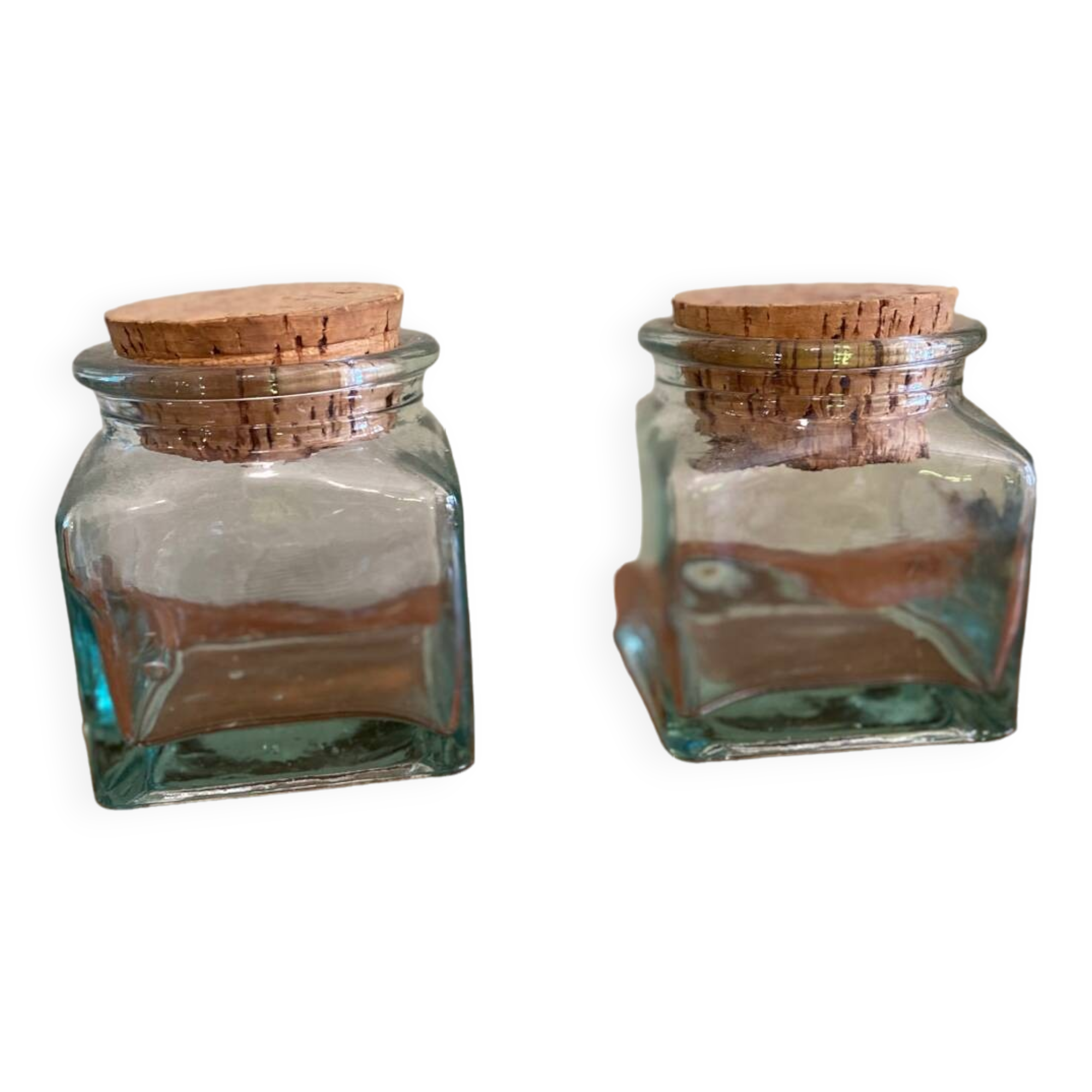 2 glass jars