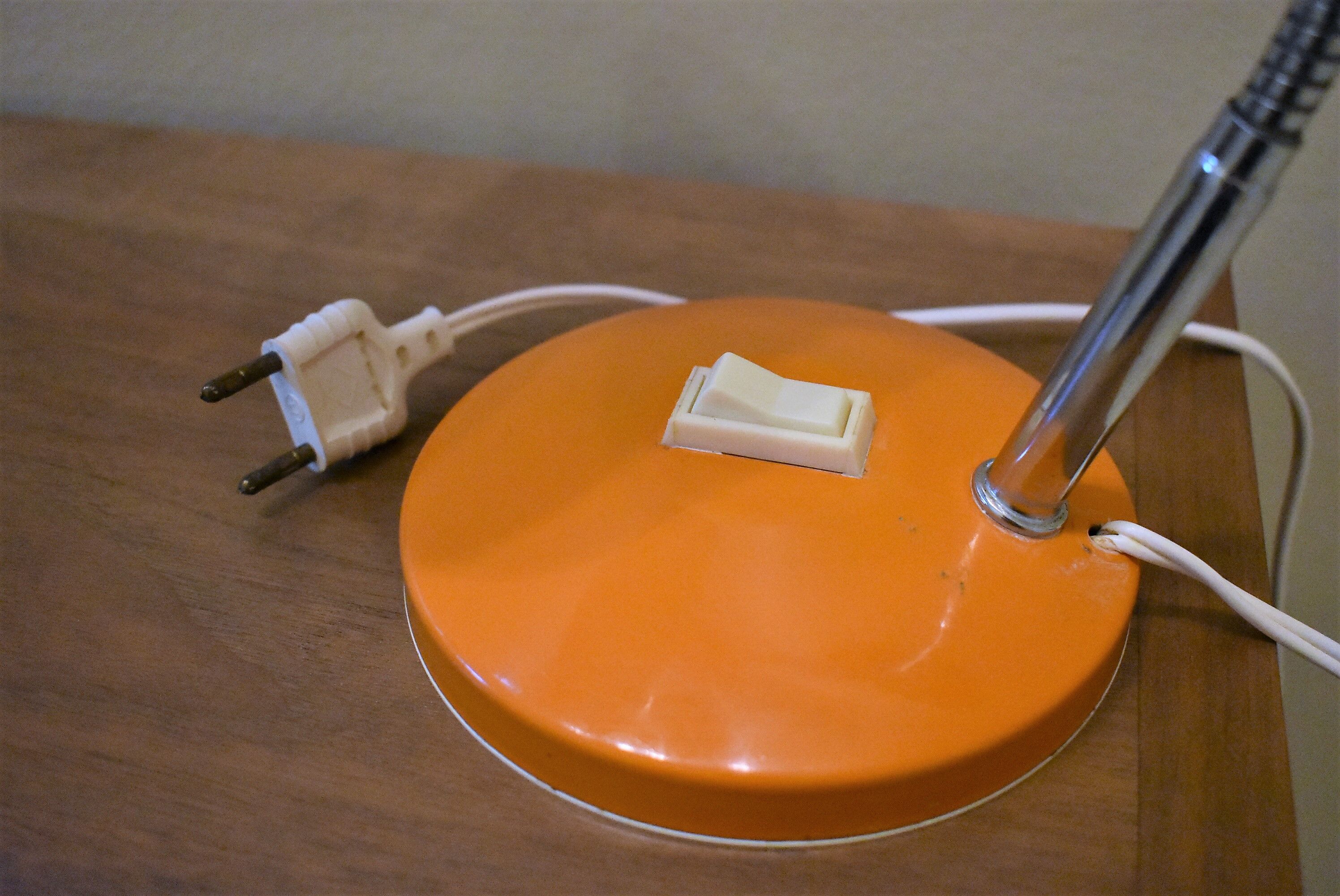 Vintage Orange desk lamp