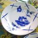 Vintage plates 50's blue