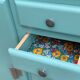 Mado turquoise sideboard vintage 1950