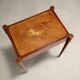 Table basse ancienne en acajou avec marqueterie, Italie, XIXe siècle