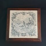 Birds trivet earthenware