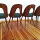 Set of four chairs, designed by A. Suman, Tatra Nabytok, Czechoslovakia, 60s