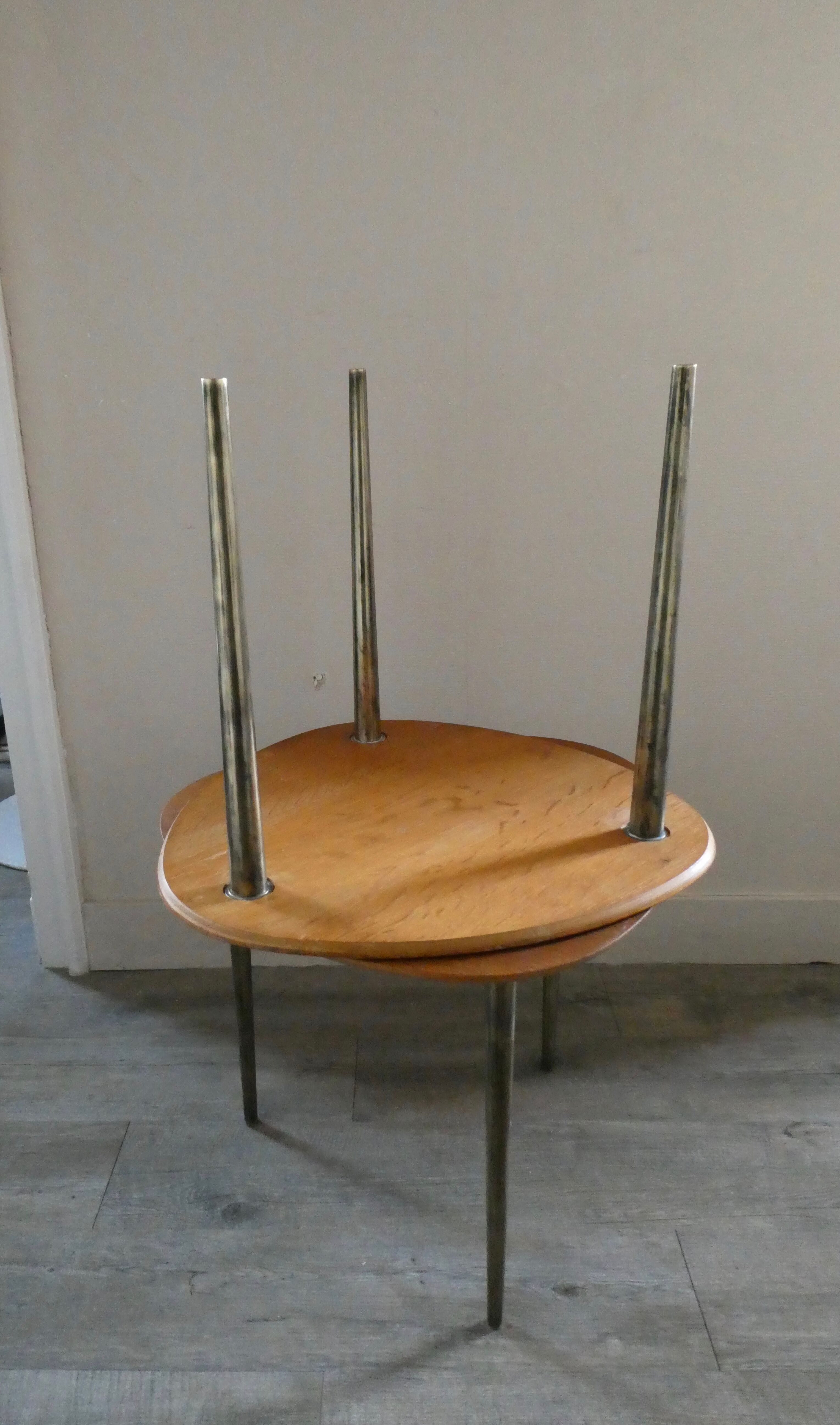 Set of 2 coffee tables Partroy by Pierre Cruège, 1950s