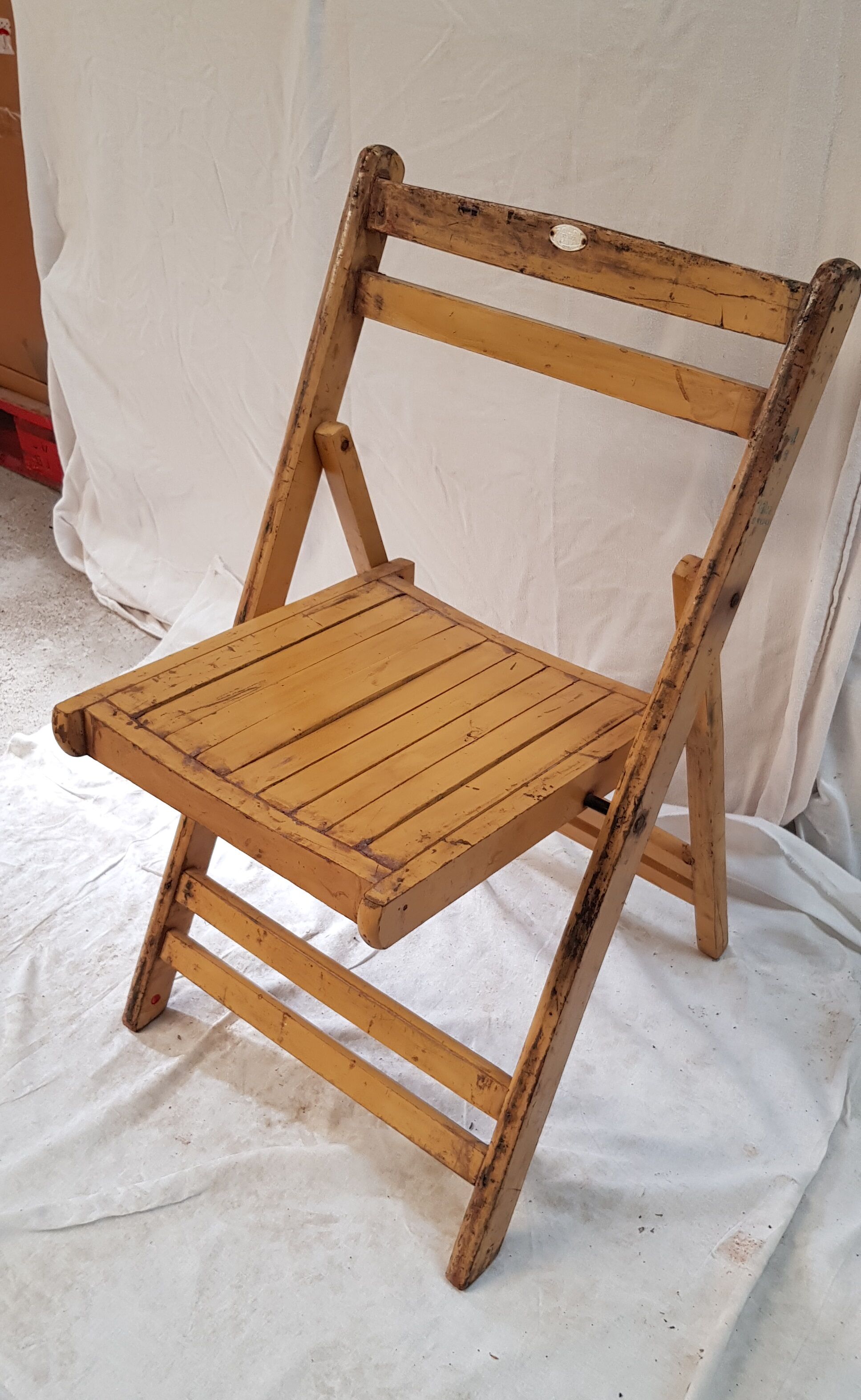 Ancienne chaise de cinéma
