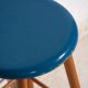 Antique wooden stool with a round seat – Central Europe, around 1950
