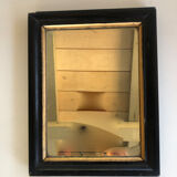 Old mirror black frame 30x23cm