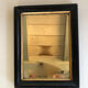 Old mirror black frame 30x23cm