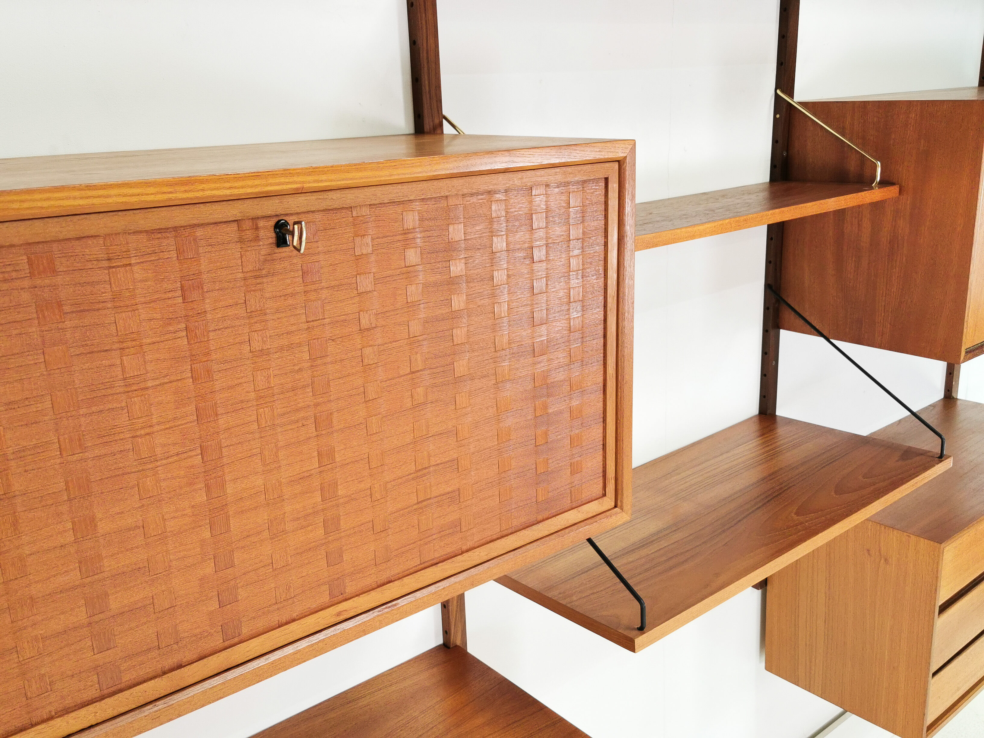 Poul Cadovius teak bookcase Danish 1960