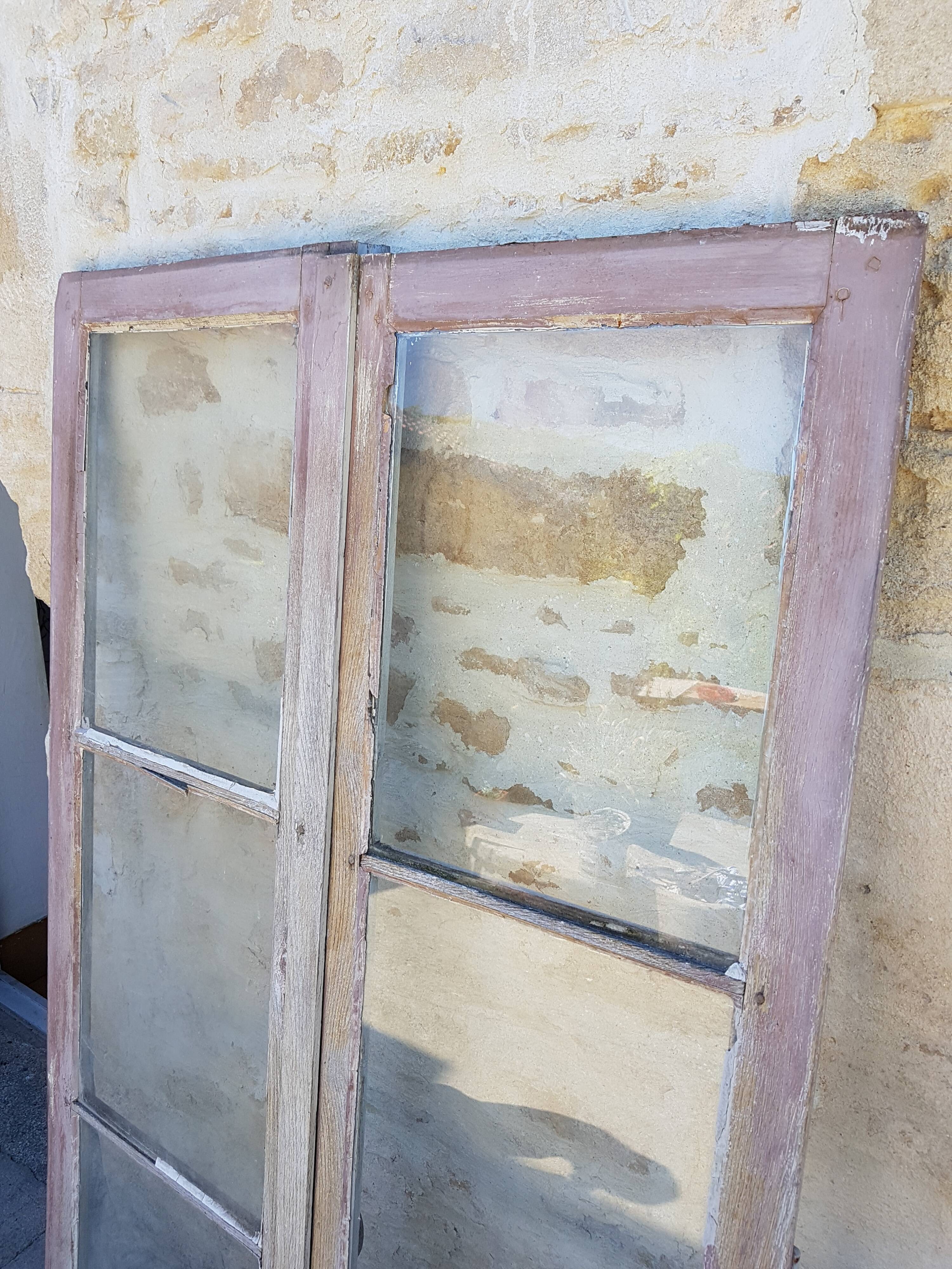 Old window two windows with cremona