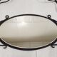 Vintage plant-bearing mirror in art nouveau style