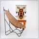 John Risley Style High-back Lounge Chair Solid Iron / Wicker Fran
