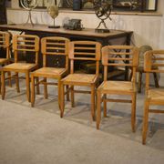 Set of 6 Pierre Cruège chairs from the 1950s.