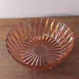 Vintage pink glass bowl