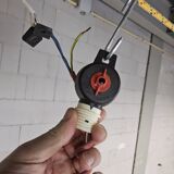 Vintage height adjustable red fluorescent tube lamp (Massive)