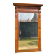 Antique large trumeau mirror in solid wood and bevelled glass.