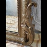 Large mirror old golden molding 153 by 83 cm