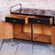 Bauhaus cabinet in chrome steel by R. Slezák, Czech, 1930s