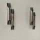 Pair of vintage double wall lights, chrome metal, Delightfull Galiano