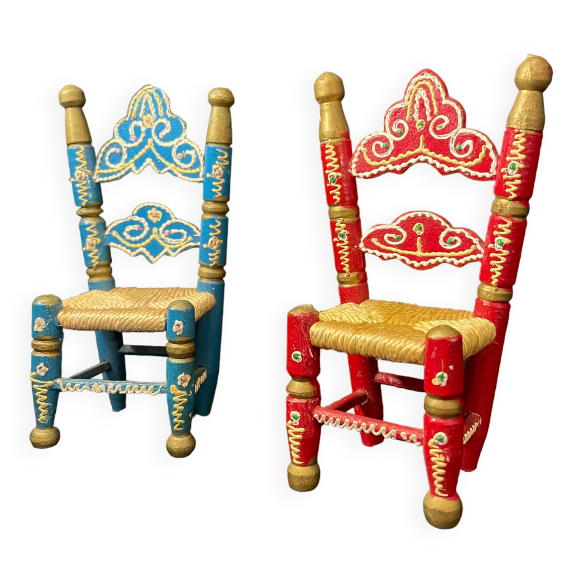 Pair of wooden chairs