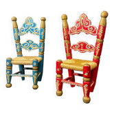 Pair of wooden chairs