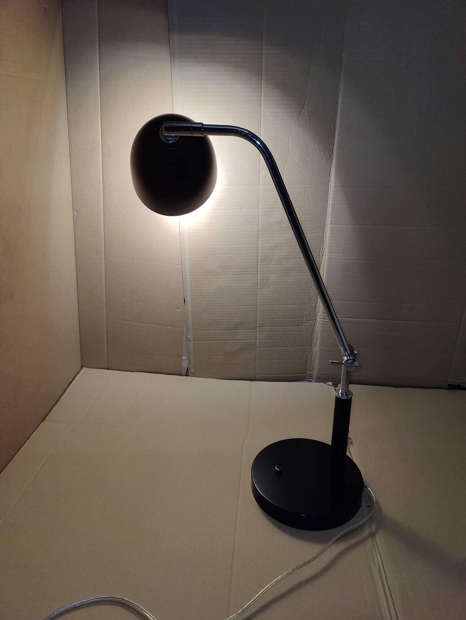 Black minimalist desk lamp MarkSlöjd (Sweden) Fredrikshamn Art Deco