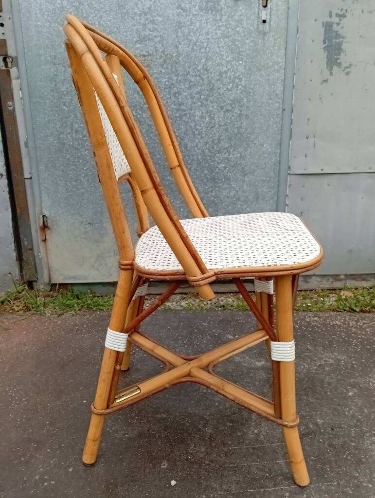 Set of 4 bistro chairs Maison Drucker from the 1990s.