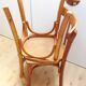 Pair of foot bistro chairs with bows / vintage 40-50s