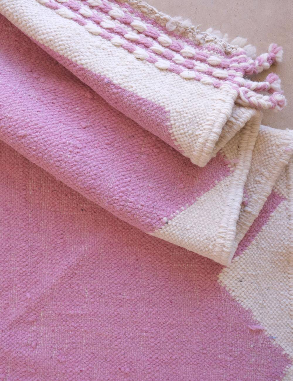 Pink Kilim Rug - 292 x 286 cm