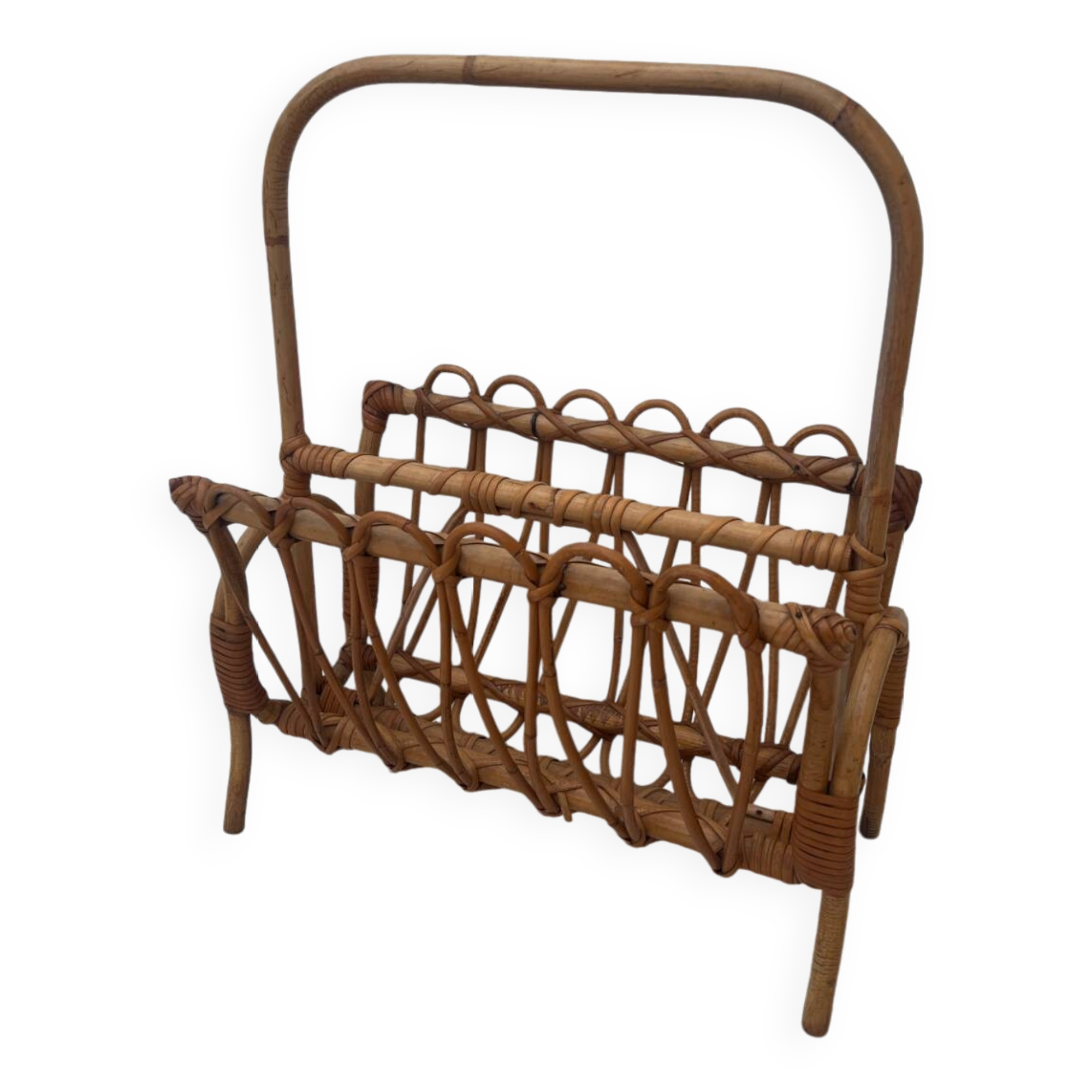 Bamboo magazine rack