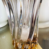 Antique vase in crystal and gilded with fine gold