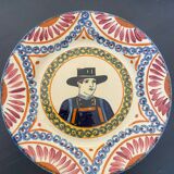 2 Quimper earthenware plates