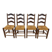 Brutalist chairs, set of 4