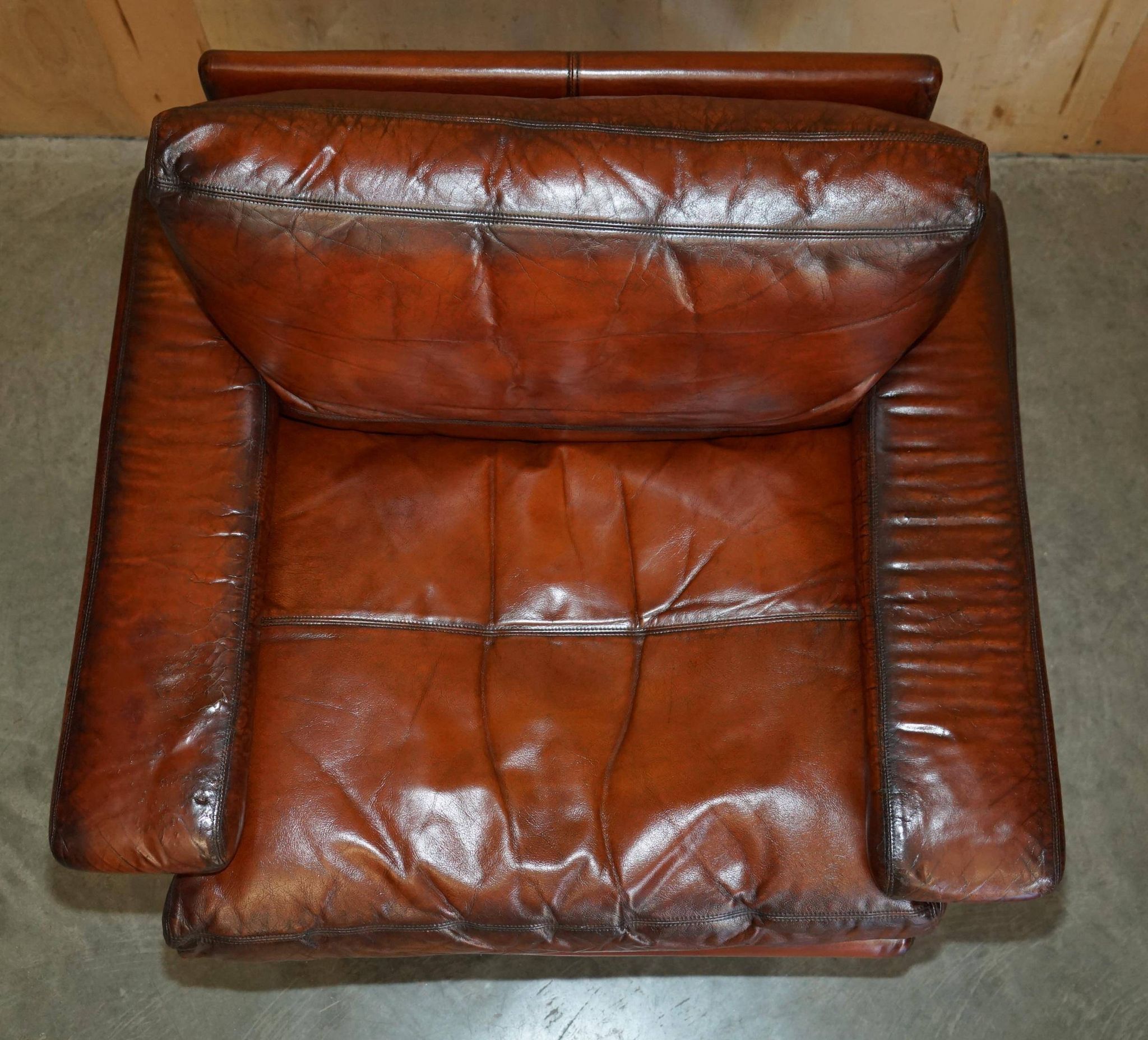Restored suite Tim Bates for Pieff Mandarin leather chrome hardwood.
