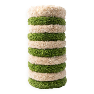 Grand Vase rayures Vert