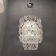 Murano glass chandelier by Angelo Mangiarotti Vistosi production