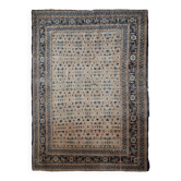 Tapis persan Tabriz Hajalili fait main, 4,2' x 6,5' (128 cm x 198 cm), années 1880 - 1B693