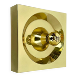 Rare Brass Pop Art Metal Wall Light by Klaus Hempel for Kaiser Leuchten, 1970s